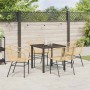 Conjunto de Comedor de Jardín 5 pcs Marrón ratán sintético en Sillas de jardín | Comprar online en Foru.es