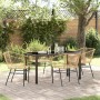 Conjunto de Comedor de Jardín 5 pcs Marrón ratán sintético en Sillas de jardín | Comprar online en Foru.es