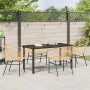 Conjunto de Comedor de Jardín 5 pcs Marrón ratán sintético en Sillas de jardín | Comprar online en Foru.es