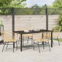 Conjunto de Comedor de Jardín 5 pcs Marrón ratán sintético en Sillas de jardín | Comprar online en Foru.es