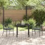 Conjunto de Comedor de Jardín 3 pcs Negro ratán sintético en Sillas de jardín | Comprar online en Foru.es