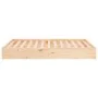 Solid wood double bed frame 135x190 cm by vidaXL, Beds and slatted bases - Ref: Foro24-820077, Price: 100,97 €, Discount: %