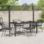 Conjunto de Comedor de Jardín 5 pcs Negro ratán sintético en Sillas de jardín | Comprar online en Foru.es