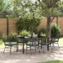 Conjunto de Comedor de Jardín 7 pcs Negro ratán sintético en Sillas de jardín | Comprar online en Foru.es