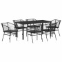 Conjunto de Comedor de Jardín 7 pcs Negro ratán sintético en Sillas de jardín | Comprar online en Foru.es