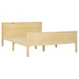 Estructura de cama de madera maciza de pino blanco 160x200 cm de vidaXL, Camas y somieres - Ref: Foro24-322178, Precio: 102,7...