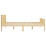 Estructura de cama de madera maciza de pino blanco 160x200 cm de vidaXL, Camas y somieres - Ref: Foro24-322178, Precio: 102,7...