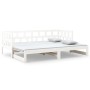 Sofá cama extraíble madera maciza de pino blanco 2x(90x200) cm de vidaXL, Camas y somieres - Ref: Foro24-820223, Precio: 245,...
