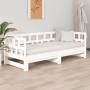 Sofá cama extraíble madera maciza de pino blanco 2x(90x200) cm de vidaXL, Camas y somieres - Ref: Foro24-820223, Precio: 245,...