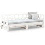 Sofá cama extraíble madera maciza de pino blanco 2x(90x200) cm de vidaXL, Camas y somieres - Ref: Foro24-820223, Precio: 245,...