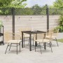 Conjunto de Comedor de Jardín 5 pcs Marrón ratán sintético en Sillas de jardín | Comprar online en Foru.es