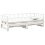 Sofá cama extraíble madera maciza de pino blanco 2x(90x200) cm de vidaXL, Camas y somieres - Ref: Foro24-820223, Precio: 245,...