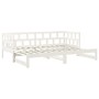 Sofá cama extraíble madera maciza de pino blanco 2x(90x200) cm de vidaXL, Camas y somieres - Ref: Foro24-820223, Precio: 245,...