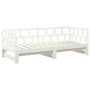Sofá cama extraíble madera maciza de pino blanco 2x(90x200) cm de vidaXL, Camas y somieres - Ref: Foro24-820223, Precio: 245,...