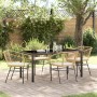 Conjunto de Comedor de Jardín 5 pcs Marrón ratán sintético en Sillas de jardín | Comprar online en Foru.es