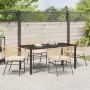 Conjunto de Comedor de Jardín 5 pcs Marrón ratán sintético en Sillas de jardín | Comprar online en Foru.es