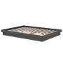Estructura de cama madera maciza gris doble 135x190 cm de vidaXL, Camas y somieres - Ref: Foro24-819949, Precio: 171,09 €, De...