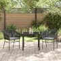 Conjunto de Comedor de Jardín con cojín 3 pcs Negro en Sillas de jardín | Comprar online en Foru.es