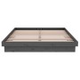 Estructura de cama madera maciza gris doble 135x190 cm de vidaXL, Camas y somieres - Ref: Foro24-819949, Precio: 171,09 €, De...
