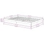 Estructura de cama madera maciza gris doble 135x190 cm de vidaXL, Camas y somieres - Ref: Foro24-819949, Precio: 171,09 €, De...
