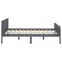 Estructura de cama madera maciza de pino gris 120x200 cm de vidaXL, Camas y somieres - Ref: Foro24-322204, Precio: 128,30 €, ...
