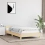 Estructura de cama con cabecero de tela color crema 80x200 cm de vidaXL, Camas y somieres - Ref: Foro24-347372, Precio: 95,07...