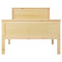 Estructura de cama madera maciza de pino 90x200 cm de vidaXL, Camas y somieres - Ref: Foro24-322174, Precio: 136,05 €, Descue...
