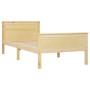 Estructura de cama madera maciza de pino 90x200 cm de vidaXL, Camas y somieres - Ref: Foro24-322174, Precio: 136,05 €, Descue...