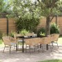 Conjunto de Comedor de Jardín con cojín 7 pcs Marrón en Sillas de jardín | Comprar online en Foru.es