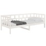 Sofá cama madera maciza de pino blanco 80x200 cm de vidaXL, Camas y somieres - Ref: Foro24-820213, Precio: 142,59 €, Descuent...