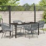 Conjunto de Comedor de Jardín 5 pcs Gris Poliratán en Sillas de jardín | Comprar online en Foru.es