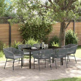 Conjunto de Comedor de Jardín con cojín 7 pcs Gris en Sillas de jardín | Comprar online en Foru.es