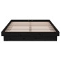 Estructura de cama madera maciza negro 120x200 cm de vidaXL, Camas y somieres - Ref: Foro24-819906, Precio: 164,79 €, Descuen...