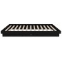Estructura de cama madera maciza negro 120x200 cm de vidaXL, Camas y somieres - Ref: Foro24-819906, Precio: 164,79 €, Descuen...