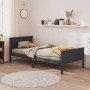 Estructura de cama madera maciza de pino gris 100x200 cm de vidaXL, Camas y somieres - Ref: Foro24-322203, Precio: 85,60 €, D...