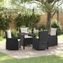 Conjunto de Comedor de Jardín 5 pcs Negro ratán sintético en Sillas de jardín | Comprar online en Foru.es