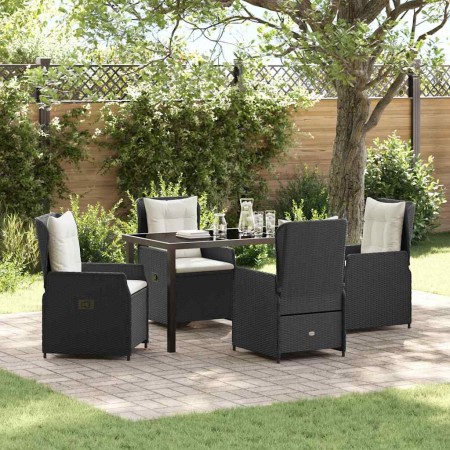 Conjunto de Comedor de Jardín 5 pcs Negro ratán sintético en Sillas de jardín | Comprar online en Foru.es