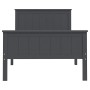 Estructura de cama madera maciza de pino gris 100x200 cm de vidaXL, Camas y somieres - Ref: Foro24-322203, Precio: 85,60 €, D...