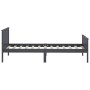 Estructura de cama madera maciza de pino gris 100x200 cm de vidaXL, Camas y somieres - Ref: Foro24-322203, Precio: 85,60 €, D...