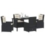 Conjunto de Comedor de Jardín 5 pcs Negro ratán sintético en Sillas de jardín | Comprar online en Foru.es