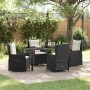 Conjunto de Comedor de Jardín 5 pcs Negro ratán sintético en Sillas de jardín | Comprar online en Foru.es