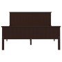 Estructura de cama madera maciza pino marrón oscuro 120x200 cm de vidaXL, Camas y somieres - Ref: Foro24-322197, Precio: 149,...