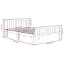 Estructura de cama madera maciza pino marrón oscuro 120x200 cm de vidaXL, Camas y somieres - Ref: Foro24-322197, Precio: 149,...