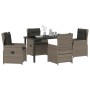Conjunto de Comedor de Jardín 5 pcs Gris ratán sintético en Sillas de jardín | Comprar online en Foru.es