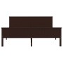 Estructura de cama madera maciza pino marrón oscuro 200x200 cm de vidaXL, Camas y somieres - Ref: Foro24-322201, Precio: 112,...