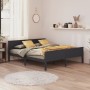 Estructura de cama madera maciza de pino gris 200x200 cm de vidaXL, Camas y somieres - Ref: Foro24-322208, Precio: 161,91 €, ...