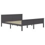 Estructura de cama madera maciza de pino gris 200x200 cm de vidaXL, Camas y somieres - Ref: Foro24-322208, Precio: 161,91 €, ...