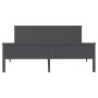 Estructura de cama madera maciza de pino gris 200x200 cm de vidaXL, Camas y somieres - Ref: Foro24-322208, Precio: 161,91 €, ...
