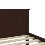 Estructura de cama madera maciza pino marrón oscuro 160x200 cm de vidaXL, Camas y somieres - Ref: Foro24-322199, Precio: 139,...