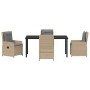 Conjunto de Comedor de Jardín 5 pcs Beige y Gris Claro en Sillas de jardín | Comprar online en Foru.es